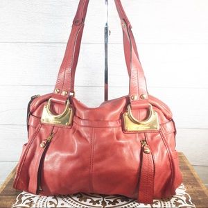 Red Leather Women's Bag
